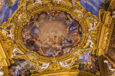 Floransa, İtalya, 28 Ekim 2015: iç mekanlar ve Palazzo Pitti, 28 Ekim 2015 Floransa, İtalya, mimari detaylar