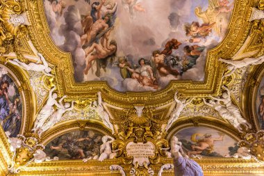 Floransa, İtalya, 28 Ekim 2015: iç mekanlar ve Palazzo Pitti, 28 Ekim 2015 Floransa, İtalya, mimari detaylar