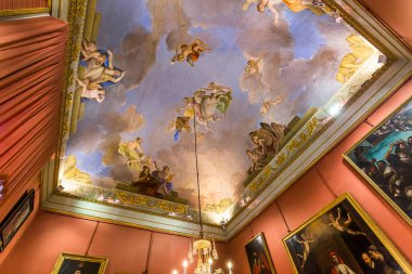 Floransa, İtalya, 28 Ekim 2015: iç mekanlar ve Palazzo Pitti, 28 Ekim 2015 Floransa, İtalya, mimari detaylar