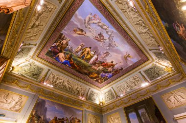 Floransa, İtalya, 28 Ekim 2015: iç mekanlar ve Palazzo Pitti, 28 Ekim 2015 Floransa, İtalya, mimari detaylar