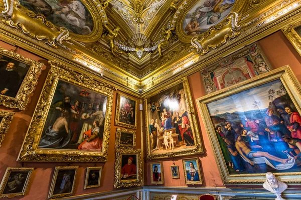 Florença Itália Outubro 2015 Interiores Detalhes Arquitetônicos Palazzo Pitti Outubro — Fotografia de Stock