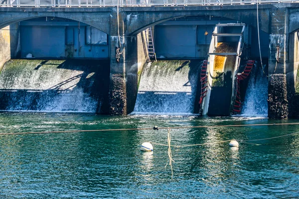 Una Pasarela Ballard Locks Estado Washington —  Fotos de Stock