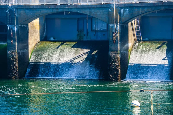 Walkway Ballard Locks Washington State — Stock Photo, Image