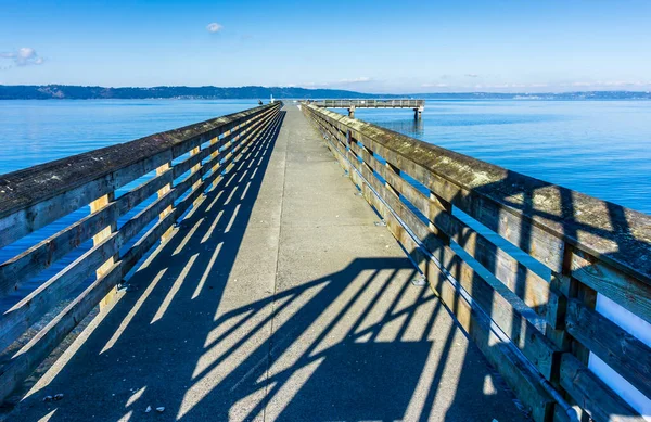 Ein Leerer Pier Dash Point Washington — Stockfoto