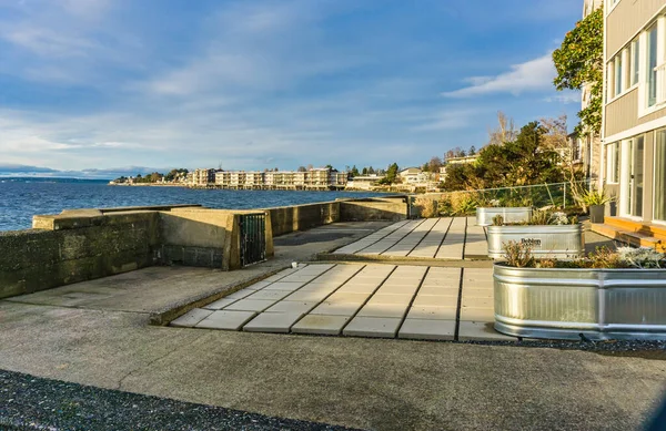 Ein Blick Auf Eigentumswohnungen Der Küste West Seattle Washiongton — Stockfoto