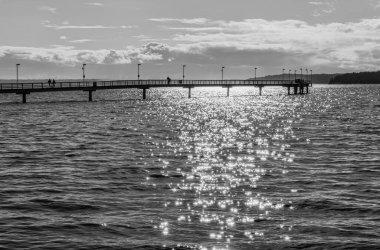 Washington, Des Moines 'deki rıhtımın manzarası..