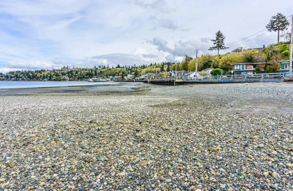 Redondo Beach, Washington 'daki kıyı şeridinin manzarası..