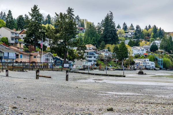 Casas Longo Costa Redondo Beach Washington — Fotografia de Stock