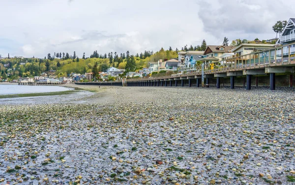 Redondo Beach, Washington 'daki kıyı şeridinin manzarası..