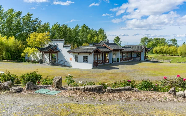 Binnenplaats Gebouw Een Chinese Tuin South Seattle Washington — Stockfoto