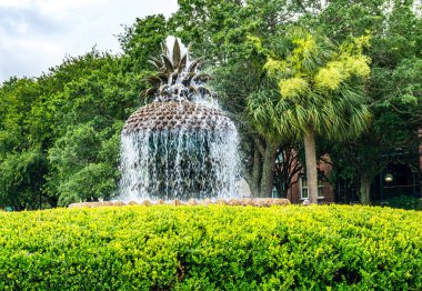 Güney Carolina, Charleston 'daki rıhtıma yakın bir çeşme..