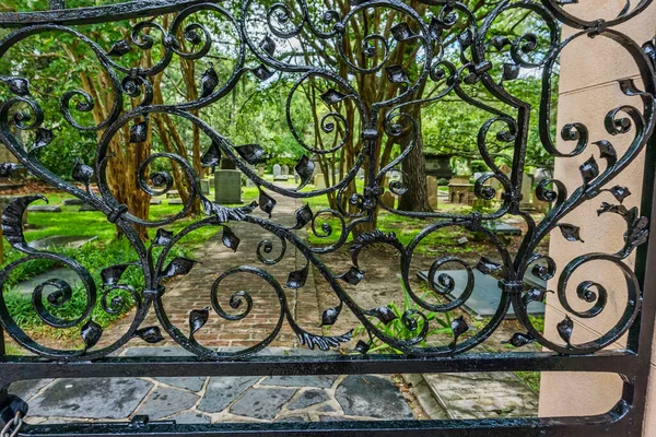 Close Shot Metal Gate Charleston South Carolina — Stock Photo, Image