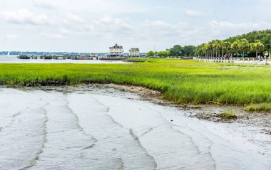 Güney Carolina, Charleston 'da bir rıhtım sahnesi.