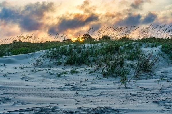 Ein Sonnenuntergang Folly Beach South Carolina — Stockfoto