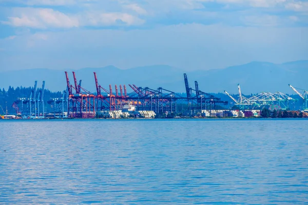View Port Tacoma Ships — Stock Photo, Image