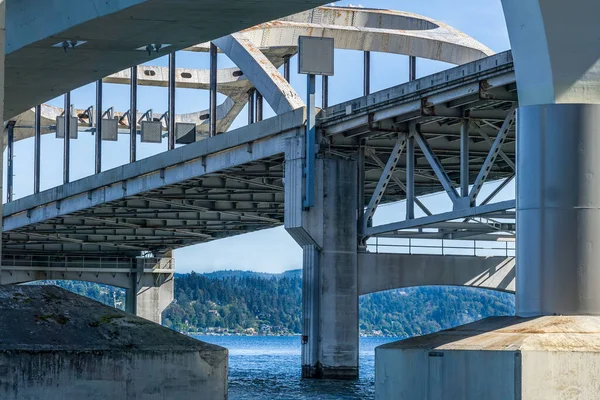 Unter Den Brücken Der Interstate Seattle Washington — Stockfoto