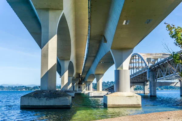 Unter Den Brücken Der Interstate Seattle Washington — Stockfoto