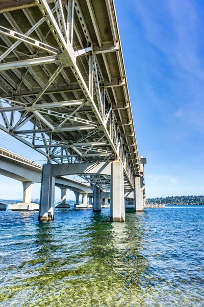 Debajo Los Puentes Interestatales Seattle Washington — Foto de Stock