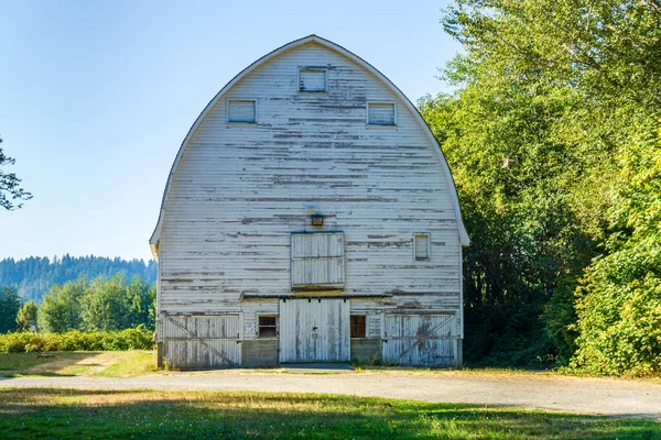 Een Grote Schuur Nisqually Wetlands Washington State — Stockfoto