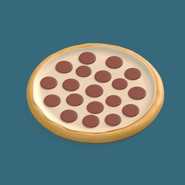 Ilustración Del Icono Pizza —  Fotos de Stock