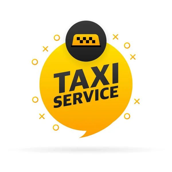 Taxi služba, skvělý design pro všechny účely. Koncept loga aplikace. Šablona návrhu brožury, karta, banner — Stockový vektor