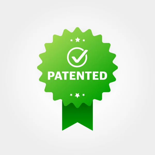 Patentli, her amaç için harika bir tasarım. Damgalayıp imzalayın. Vektör illüstrasyonu — Stok Vektör