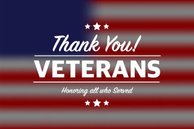 Amerikan usulü gazilere teşekkürler. Günlük arkaplan tasarımı. Vektör tasarımı. Vektör tipografi