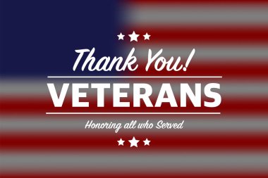 Amerikan usulü gazilere teşekkürler. Günlük arkaplan tasarımı. Vektör tasarımı. Vektör tipografi