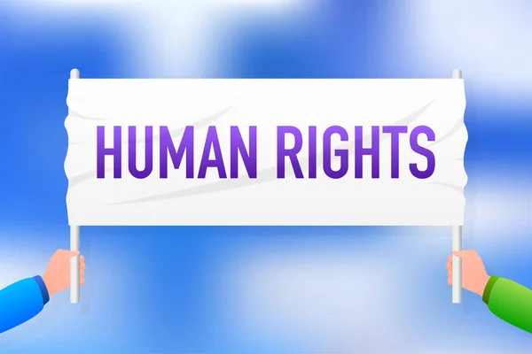 Права людини, чудовий дизайн для будь-яких цілей. Дизайн денного фону. Векторна ілюстрація логотипу — стоковий вектор
