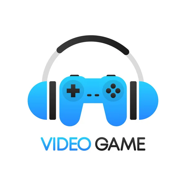 Abstract video game for game design. Vector illustration design.Play online. — Vector de stock