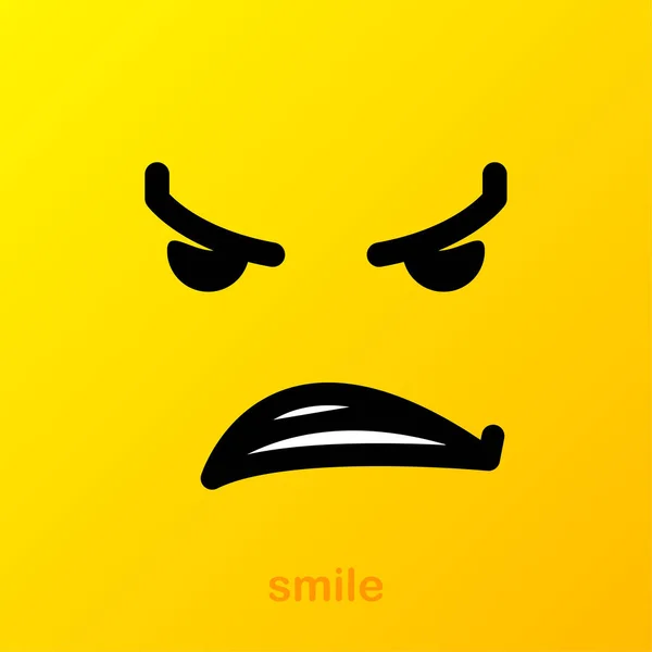 Yellow smile. Smile icon. Vector emoticon set. Vector background. Funny art — Image vectorielle