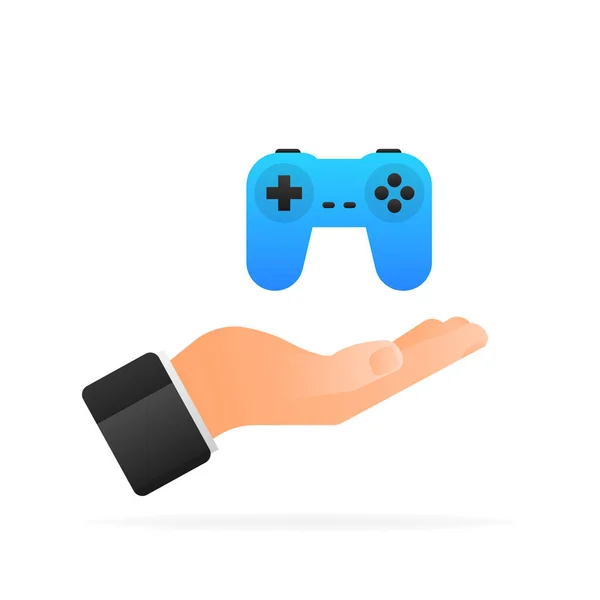 Abstract video game for game design. Vector illustration design.Play online. — Image vectorielle