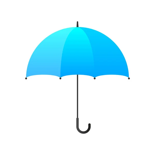 Colorful Umbrella Icon Flat Design Vector Illustration — Vetor de Stock