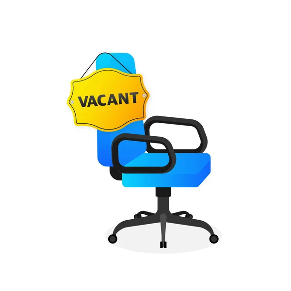 Office Chair Hiring Vacant Positions Hiring Recruiting — 스톡 벡터
