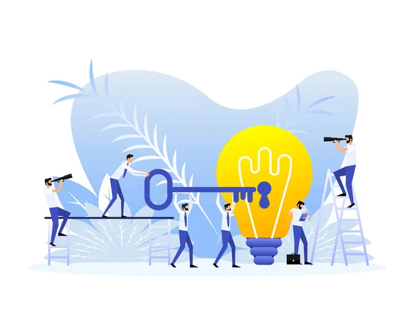 Business Idea Idea Creative Finding Solution Vector Illustration — Vetor de Stock