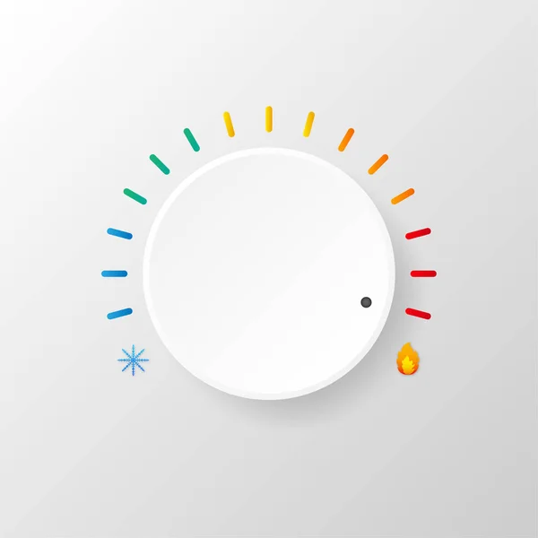 Hot Cold Temperature Icon Sun Snowflake — Image vectorielle