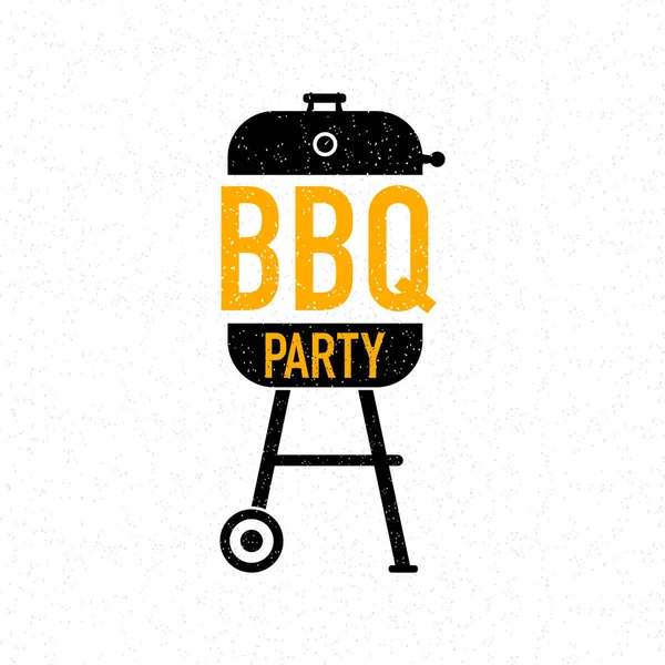 Bbq Time Party Barbecue Grill Tool Vector Illustration — Vetor de Stock