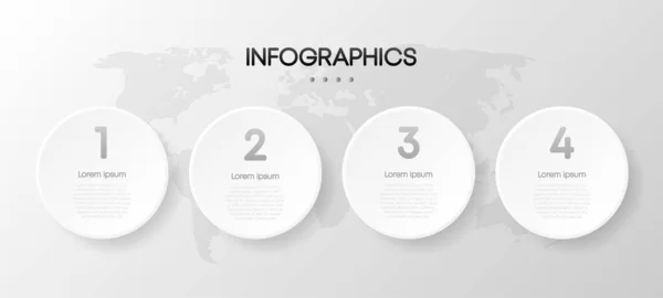 Business Infographic Data Visualization Square Frame Simple Infographic Design Template — Archivo Imágenes Vectoriales