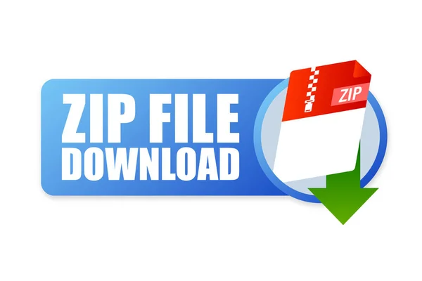 Zip Datei Icon Für Web Hintergrunddesign Mail Zeichen Technikvektorillustration Technischer — Stockvektor