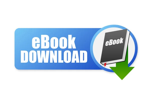 Ebook Book Download Support Help Concept Support Customer Service Help — Image vectorielle