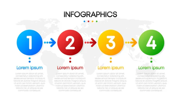 Business Infographic Data Visualization Square Frame Simple Infographic Design Template — Archivo Imágenes Vectoriales