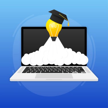 Yenilikçi iş fikri, yaratıcı akıl, sorunu çözmek için çözüm. Vektör illüstrasyonu