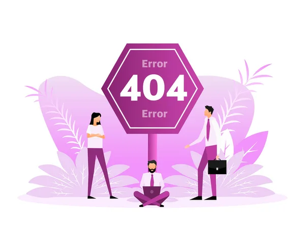 404 Świetny Projekt Wszelkich Celów Mieszkańcy Sieć Internetowa — Wektor stockowy