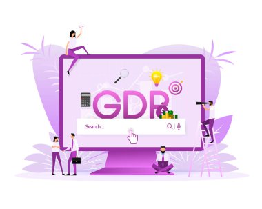 Gayrisafi yurtiçi ürün oranı, küresel ekonomi ve ulusal bütçe için vektör çizimi. İş vektör simgesi. Düz vektör. Ok simgesi.