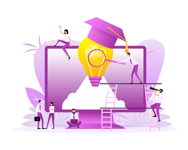 Innovation Business Idea Creative Mind Solution Solve Problem Vector Illustration — Vetor de Stock