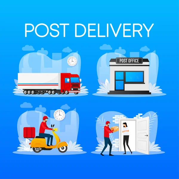 Post office dibujo imágenes de stock de arte vectorial | Depositphotos
