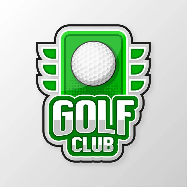 Golf Ball Sport Game Tournament League Team Fan Club Vector — Stock vektor