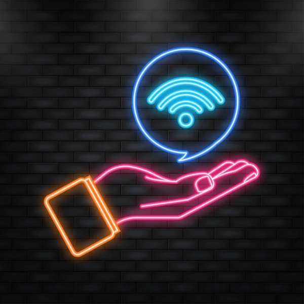 Wifi Gratis Rete Internet Icona Del Vettore Vettore Isometrico — Vettoriale Stock