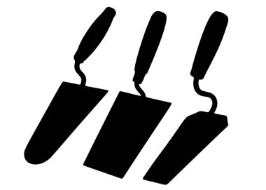 Büyük inşaat malası. Vektör resmi.