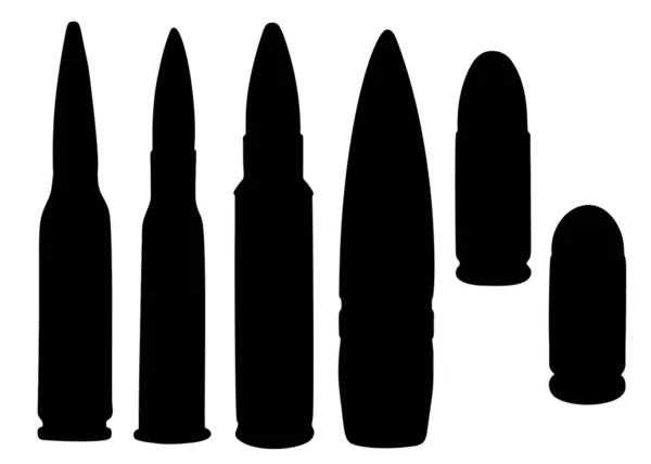 武器子弹在一组 矢量图像 — 图库矢量图片